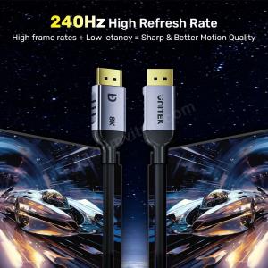 UNITEK 8K 1.4 DISPLAYPORT KABLO 1M (C1628GY01-1M) Res5