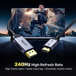 UNITEK DISPLAY PORT 2.1 KABLO 1.5MT (C1626GY01-1.5M) Res3