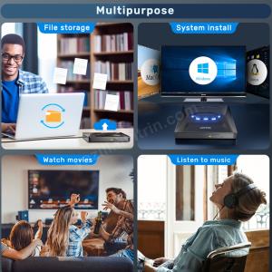 UNITEK HARİCİ DVD-RW USB TYPE-C/A 5in1 DOCK (T1037A) Res4