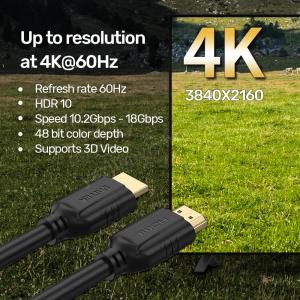 UNITEK HDMI2.0 KABLO 1.5MT 4K&60Hz (C11079BK-1.5M) Res3