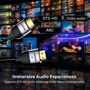 UNITEK HDMI2.1 KABLO 3MT 8K&60Hz (C11086GY01-3M) Res6