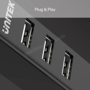 UNITEK TYPE-A TO 4 PORT USB HUB 80CM KABLO(Y-2140) Res6