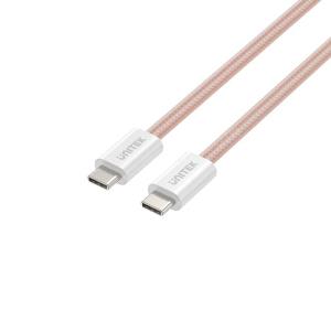 UNITEK TYPE-C MANYETİK HIZLI ŞARJ KABLOSU PEMBE (C14141APK01-1M) Res2