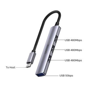 UNITEK TYPE-C TO 4 PORT USB (USB3.0+USB2.0) H1208B Res13