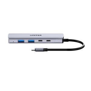 UNITEK UHUB Q4 4-IN-1 10GBPS USB-C HUB (H1112DGY01) Res2