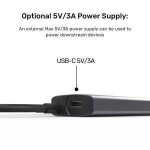 UNITEK UHUB Q4 4-IN-1 10GBPS USB-C HUB (H1112DGY01) Res9