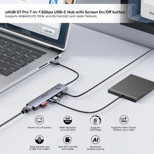 UNITEK UHUB S7 PRO 7-IN-1 5GBPS USB-C HUB (H1124AGY01) Res7