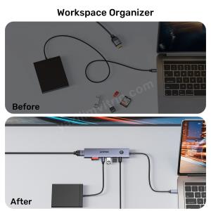UNITEK UHUB S7 PRO 7-IN-1 5GBPS USB-C HUB (H1124AGY01) Res11