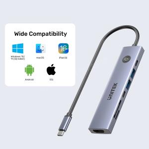 UNITEK UHUB S7 PRO 7-IN-1 5GBPS USB-C HUB (H1124AGY01) Res12
