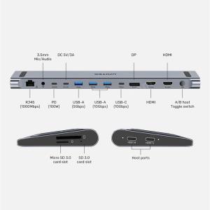 UNITEK UHUB15+ USB-C 4K BAGLANTI ISTASYONU (D1106AGY01) Res4