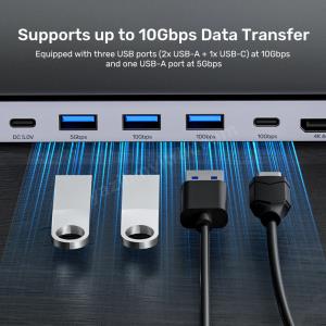 UNITEK UHUB15+ USB-C 4K BAGLANTI ISTASYONU (D1106AGY01) Res9