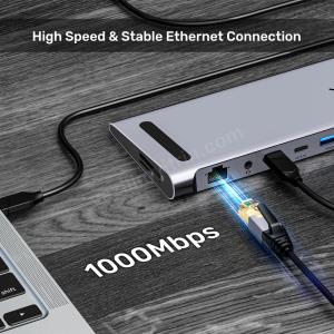 UNITEK UHUB15+ USB-C 4K BAGLANTI ISTASYONU (D1106AGY01) Res11