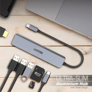 UNITEK USB-C 7in1 UNIVERSAL DOCK STATION (H1118A) Res6