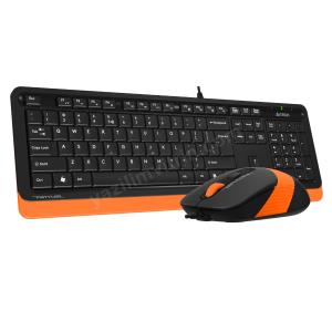 A4 TECH F1010 Q USB TURUNCU MM KLAVYE+OPTİK MOUSE Res2