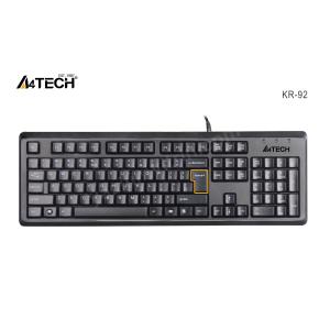 A4 TECH KR-92 Q KLAVYE USB STANDART SİYAH Res5