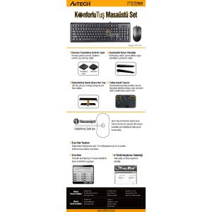A4 TECH KR-9276 Q USB STANDART KLAVYE+OPTİK MOUSE Res3