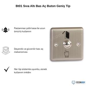Bt01 Sıva Altı Bas Aç Buton Geniş Tip Bt01 Sıva Altı Bas Aç Buton Geniş Tip