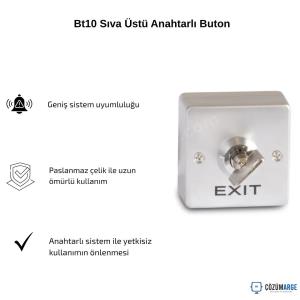 Bt10 Sıva Üstü Anahtarlı Buton Bt10 Sıva Üstü Anahtarlı Buton