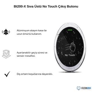 Bt200-X Sıva Üstü No Touch Çıkış Butonu Bt200-X Sıva Üstü No Touch Çıkış Butonu