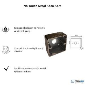 No Touch Metal Kasa Kare No Touch Metal Kasa Kare