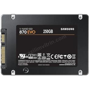 250GB SAMSUNG 870 560/530MB/s EVO MZ-77E250BW SSD (Resmi Distribütör Garantili) Res2