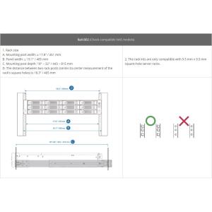 QNAP RAIL-B02 RACK TİPİ MODEL İÇİN RAY TAKIMI (RESMİ DİSTRİBÜTÖR GARANTİLİ) Res2