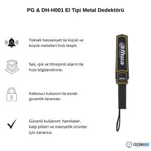 PG & DH-H001 El Tipi Metal Dedektörü PG & DH-H001 El Tipi Metal Dedektörü