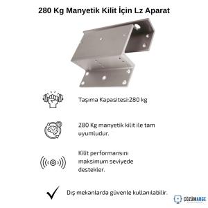 280 Kg Manyetik Kilit İçin Lz Aparat 280 Kg Manyetik Kilit İçin Lz Aparat