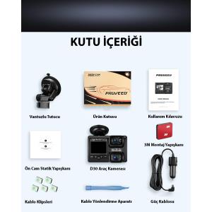 PRUVEEO D30 WI-FI 4K ARAC KAMERASI Res7