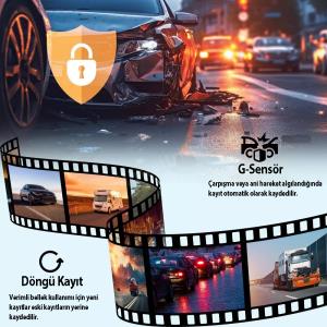 REXING R316 4K GPS WI-FI ARAC KAMERASI + 64GB SD Res5