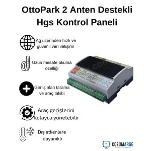 OttoPark 2 Anten destekli HGS OGS kontrol paneli, Ethernet bağlantılı yapısıyla hızlı veri iletimi, uzun mesafe okuma ve araç geçiş yönetimi sağlar. , OttoParkHgsKontrolPaneli , OttoParkEthernetBağlantılı , HgsOgsKontrolPaneli , AraçGeçişKontrolü , UzunMesafeOkuma , EtiketsizGeçişSistemi , OtoparkGirişKontrolü