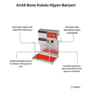 Art18 Bone Kutulu Hijyen Bariyeri Özellikleri Art18 Bone Kutulu Hijyen Bariyeri