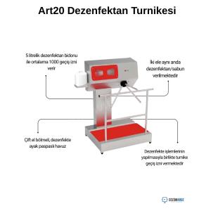 Art20 Dezenfektan Turnikesi Özellikleri Art20 Dezenfektan Turnikesi