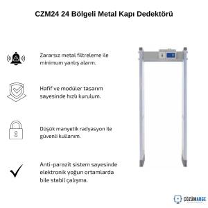 CZM24 24 Bölgeli Metal Kapı Dedektörü CZM24 24 Bölgeli Metal Kapı Dedektörü