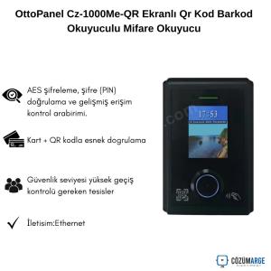 OttoPanel Cz-1000Me-QR Ekranlı Qr Kod Barkod Okuyuculu Mifare Okuyucu OttoPanel Cz-1000Me-QR Ekranlı Qr Kod Barkod Okuyuculu Mifare Okuyucu