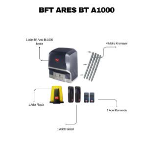 BFT Ares BT B1000 otomatik kapı motoru seti; 4 metre kremayer, fotosel, flaşör ve kumandalarla eksiksiz sürgülü kapı çözümü. , BftAresBtB1000SiteGirişi , OtomatikKapıMotoruSürgülüKapı , BftEskiA1000GarajGirişi , KremayerSürgülüKapıSistemi , FotoselGüvenlikSistemleri , FlaşörKapıUyarı , KumandalıKapıOtoparkGirişi