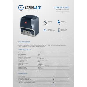 Bft Ares BT A1000 kayar kapı motoru, 1000 kg taşıma kapasitesi, 24V yapısı, D-Track güvenlik sistemi ve 9 m/dk açılma hızıyla üstün performans sunar. , BftAresBTA1000, , BftAres1000, , 1000KgKapıMotoru, , 1TonKapıMotoru, , KayarKapıMotoru