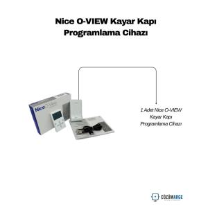 Nice O-View kayar kapı programlama cihazı; Nice otomasyon sistemlerinde kurulum, ayar ve bakım işlemlerini kolaylaştıran BusT4 uyumlu gelişmiş kontrol ünitesidir. , NiceKontrolPaneli, , BusT4, , OtomatikKapıProgramlama, , NiceTeknikServis, , KapıMotoruAksesuar, , NiceOviewEkran