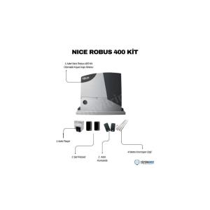 Nice Robus 400 Kit içeriği: 400 kg kayar kapı motoru, flaşör, fotosel, kumanda ve 4 metre kremayer dişli ile tam otomatik güvenli çözüm. , NiceRobus400Kit , KayarKapıMotoruSiteGirişi , NiceBahçeKapısıMotoruVilla , Robus400KitOtoparkGirişi , NiceKayarKapıMotoruApartmanGirişi , KremayerDişliOtomatikKapı , FotoselGüvenlikSistemiSiteGirişi