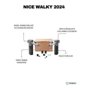 Nice Walky 2024 çift motorlu kit; dar alan ve küçük sütunlar için ideal, 180 kg taşıma kapasiteli, yoğun kullanıma uygun, güvenli ve kolay kurulumlu kapı otomasyon sistemidir. , NiceWalky2024 , NiceWalkyKit , ÇiftKanatlıKapıMotoru , MafsallıKapıMotoru , SiteGirişiKapıMotoru , VillaGirişiKapıOtomasyonu , OrtaYoğunlukKullanım , KolayKurulumKapıMotoru