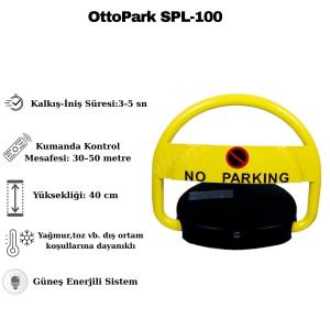 OttoPark SPL-100 Güneş Enerjili Otomatik Kişisel Park Bariyeri Özellikleri OttoPark SPL-100 Güneş Enerjili Otomatik Kişisel Park Bariyeri