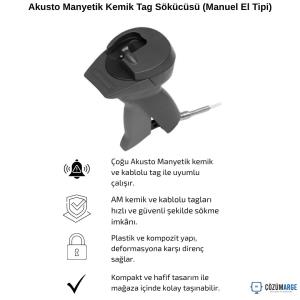 Akusto Manyetik Kemik Tag Sökücüsü (Manuel El Tipi) Akusto Manyetik Kemik Tag Sökücüsü (Manuel El Tipi)