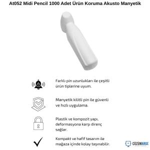 At052 Midi Pencil 1000 Adet Ürün Koruma Akusto Manyetik At052 Midi Pencil 1000 Adet Ürün Koruma Akusto Manyetik