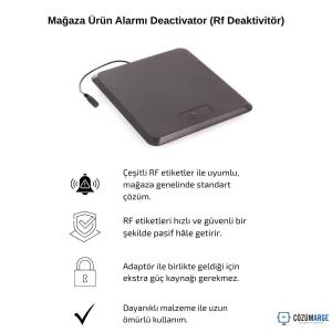 Mağaza Ürün Alarmı Deactivator (Rf Deaktivitör) Mağaza Ürün Alarmı Deactivator (Rf Deaktivitör)
