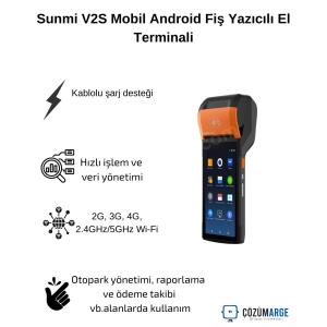 Sunmi V2S Mobil Android Fiş Yazıcılı El Terminali Sunmi V2S Mobil Android Fiş Yazıcılı El Terminali