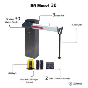 Bft Moovi 30 otopark bariyeri seti; 3 metre kollu, fotoselli ve uzaktan kumandalı hızlı geçiş çözümüyle otopark girişlerinde güvenli ve dayanıklı kullanım sunar. , BftMoovi30OtoparkGirişi , OtomatikBariyerOtoparkGirişi , BftBariyerSiteGirişi , 3MetreKolluOtopark , FotoselliBariyerOtopark , UzaktanKumandalıOtoparkGirişi , BftMoovi30KamuKurumu , OtoparkGüvenlikSistemi 