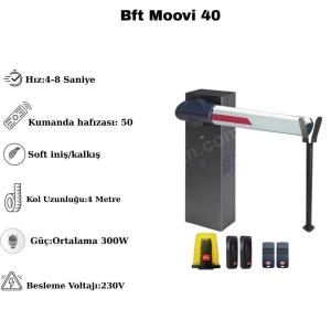 Bft Moovi 40 otopark bariyeri seti; 4 metre kollu, 4-8 sn hızlı açılış, 50 kumanda hafızalı, soft iniş/kalkışlı ve 230V beslemeli profesyonel çözüm. , BftOtoparkBariyeri , BftSiteGirişi , Moovi40OtoparkGirişi , OtoparkBariyeriSiteGirişi , BftKolluBariyer , KolluBariyerOtoparkGirişi , BftOtoparkGirişi , ProfesyonelOtoparkBariyeri