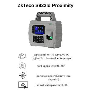 ZkTeco S922Id Proximity Parmak İzi Okuma Cihazı Özellikleri ZkTeco S922Id Proximity Parmak İzi Okuma Cihazı
