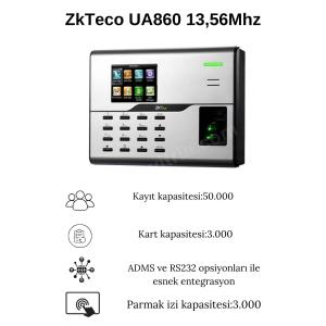 ZkTeco UA860 13,56Mhz Parmak izi Okuma Cihazı Wifi Özellikleri ZkTeco UA860 13,56Mhz Parmak izi Okuma Cihazı Wifi