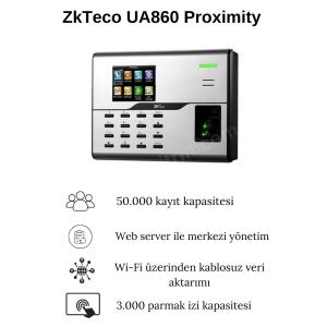 ZkTeco UA860 Proximity Parmak izi Okuma Cihazı Wifi Özellikleri ZkTeco UA860 Proximity Parmak izi Okuma Cihazı Wifi